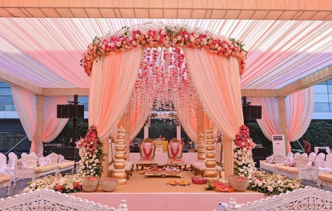 Venue decoration hyderabad chathri and stage styling